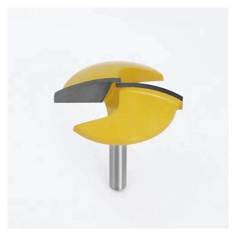 Solid Small Bowl Router Bit For Wood Carving Projects With Sharp Carbide Cutter And Smooth Curved Flat Bottom Profile available in various sizes.