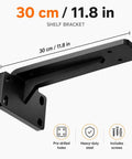 Shelf Bracket Beefy Heavy Duty L Bracket White 39cm With Screws For Kitchen Bathroom And Garage Shelves Welded Cold Rolled Steel Anti Rust