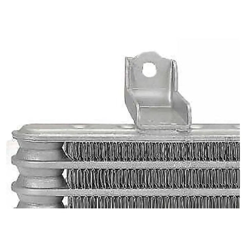 Top Quality Transmission Oil Cooler Fits Toyota Highlander 2020 to 2022 for Smooth Shifting And Killer Heat Control Like A Dream With Reliable Performance Built To Last. silver metal transmission oil cooler close-up with mounting bracket