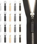 Removable Universal Anti Slip Zipper Pull Replacement Kit For Jackets Luggage Backpacks Purses Boots Pants And Tents Easy Install Zipper Repair Tabs 5PCS