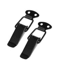 Universal Car Bumper Security Hook Clips Quick Release Lock Set For Trunk Bumpers And Fenders Black 80x28mm 2 Pack Easy Install
