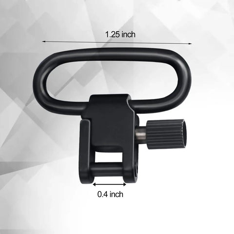 Two Point Crossbow Sling Attachments Mounts With Three Swivels All Metal No Plastic Easy Install Traditional Sling Setup Black Finish