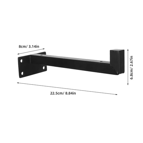 L Shaped Shelf Bracket Set With Stainless Steel Build And Screws For Space Saving Floating Shelves Rock Solid Heavy Duty Wall Mount
