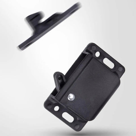 Close-up of 4 Pack Drawer Latches For RV And Camper Cabinets And Home Storage Secure Cabinet Doors with locking mechanism