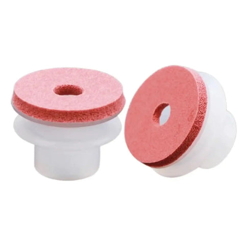 Big Head Manipulator Sponge Vacuum Suction Cup With Strong Suction Nozzle For Industrial Pneumatic Tools, red wine color, two pieces.