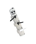 Medical Grade Power Strip Go-To For Patient Care Vicinity With 6 Hospital-Grade Outlets and attached cords, white.