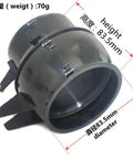 80mm EDF Vector Thrust Nozzle for RC Jet Planes, showing 83.5mm diameter and weight 70g, high performance braking and precise taxiing