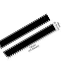 Dope Car Hood Stripe Decal For Tesla Cybertruck Featuring Premium High Tack Vinyl Pinstripes, 120cm x 16cm black strip design.