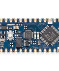 Top view of Dope Ultra Compact Nano Every Microcontroller Board with ATmega4809 48KB Flash, USB-C port, digital and analog pins
