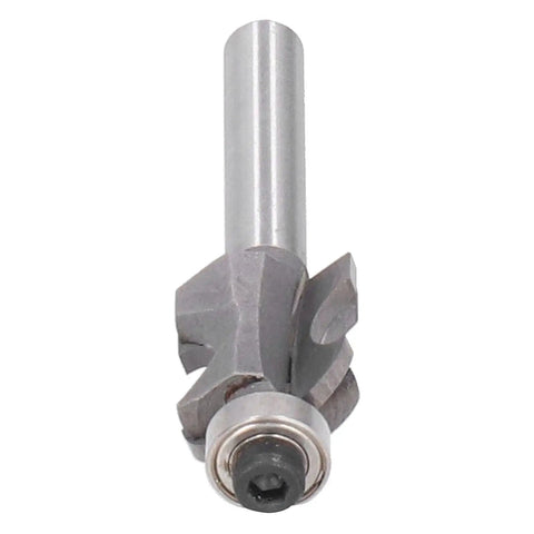 Solid Stile Router Bits With 6mm Cut And 1 4 Shank Woodworking Cutter Tool, compact solid steel design for cabinet trimming.