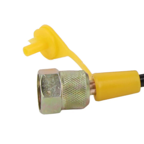 Close-up of connector on Compact Grab-and-Go Hydraulic Pressure Test Hose 1.5m 630 Bar For Hydraulic Systems Nylon PA Pro Grade