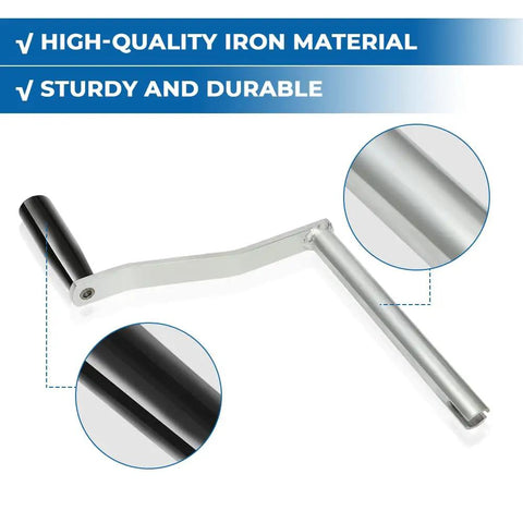 Crank Handle For Coleman Fleetwood Pop Up Camper With Rotatable Plastic Grip Durable Iron Construction Replacement Tool Four And A Quarter Inch Length Easily Opens Tent Camper Trailer with highlighted materials