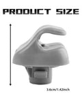 Side view of gray 2 Pack Sun Visor Clips For Cars No Fuss Direct Fit Replacement Hook For Honda Accord Civic Odyssey CRV Pilot sun visor clip, size 3.6cm x 1.42 inch