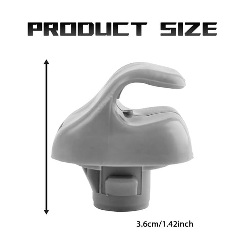 Side view of gray 2 Pack Sun Visor Clips For Cars No Fuss Direct Fit Replacement Hook For Honda Accord Civic Odyssey CRV Pilot sun visor clip, size 3.6cm x 1.42 inch