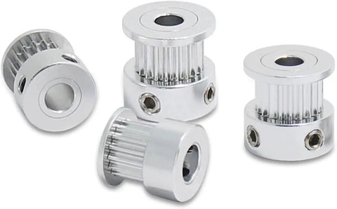 3D Printer Timing Belt Kit with Pro Grade Aluminum Synchronous Pulleys, displaying 16 Tooth 2GT And 20 Tooth Sets