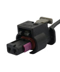 Premium Ambient Air Temperature Sensor Connector Pigtail For 2014 To 2021 Chevy And Gmc Vehicles Direct OEM Replacement Wiring Harness with black and purple housing