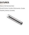 Slotted Roll Pin 2.5mm X 10mm 20 Pack 304 Stainless Steel Silver, features flexibility, balance, durability