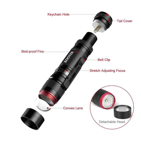 Mini LED Pocket Pen Flashlight 5 Pack Waterproof Zoomable Bright Light For Kids And Outdoor Adventures Portable EDC Utility Up To 300 Lumens Ideal For Camping Hiking Biking And Emergencies
