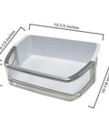 Door Bin For Refrigerator AAP73252202 OEM Part An Easy Fit For Kenmore Elite Bottom Freezer Models dimensions view