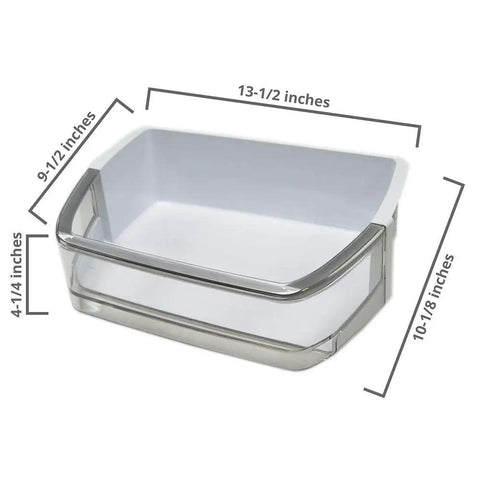 Door Bin For Refrigerator AAP73252202 OEM Part An Easy Fit For Kenmore Elite Bottom Freezer Models dimensions view