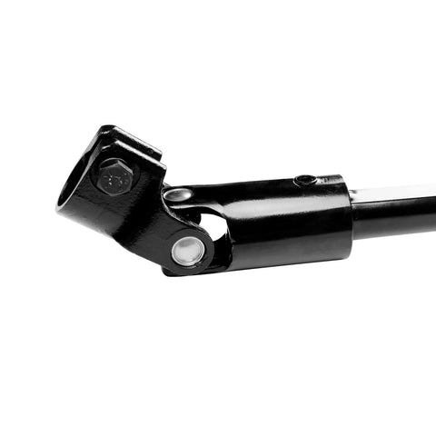 Misakomo 4713943 lower steering column shaft with universal joint, black metal, fits Jeep Cherokee/Comanche.