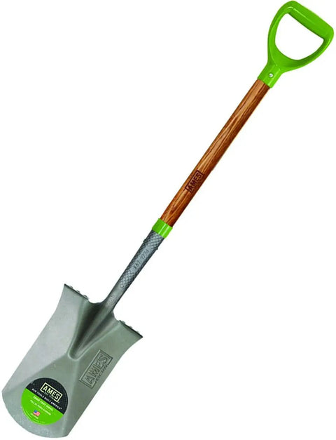 Tempered Steel Garden Spade With Hardwood Handle And D Grip 43 Inch For Easy Digging Between Plants And Flowers