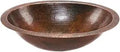 19 Inch Oval Under Mount Hammered Copper Bathroom Sink In Oil Rubbed Bronze Finish, Handcrafted In Mexico, Pure Recycled Copper, Lead Free