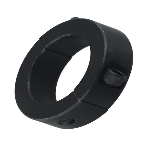 Solid Steel Two Piece Shaft Collar Clamp Ring Black Oxide Finish 40mm Fits Workshop Machinery Tight Grip Keeps Surfaces Mint Clean Low