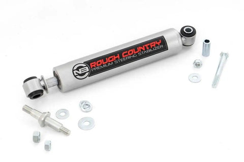 N3 Steering Stabilizer For Jeep TJ YJ XJ ZJ And GM Trucks with chrome hardened 18mm piston rod and mounting hardware
