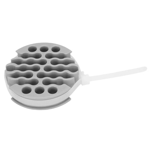 Straight Shooting Wire Comb For 30 Network Cables With Slick Slip Through Design And Zero Tangling Drama in gray color for server rack organization.