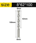 Top Shelf Precision 2 Flute Flat Nose Upcut Carbide Router Bit For Wood Mdf Pvc Cnc Milling Projects Featuring Rugged Blue Coating And Swift Chip Clearance, 8mm diameter, 62mm length, 100mm total length.