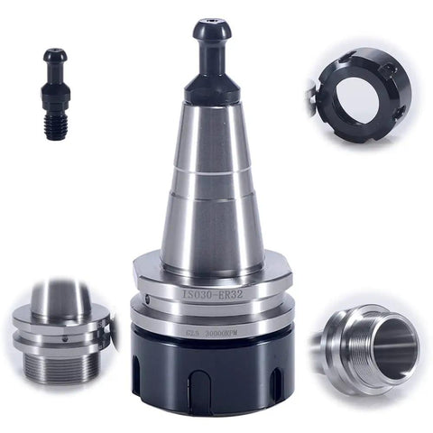 High Speed ISO30 ER32 45L Balance Collet Chuck for CNC Tool Holder G2.5 30000RPM, Precision and Durable with tool holder parts