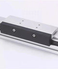 Top Tier Rose Red Guide Type Pneumatic Rodless Cylinder And Straight Stroke Actuator heavy duty slide rail for precise motion.