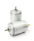 RS-385 Beast High Speed DC Motor 6V-24V 11000RPM Mini Carbon Brush Engine front and side view