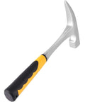 32oz Rock Pick Hammer With 12 Inch Carbon Steel Chipping Hammer Skid Handle Polished Tip Geologist Hammer For Mining Prospecting And Camping