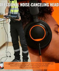 Water Leak Detector Kit For Home And Outdoor Pipes With Acoustic Sensor, headphones close-up, used in leak detection.