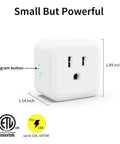 Z Wave 800 Series Smart Plug With Built In Repeater And Range Extender No Fuss Setup Mini Plug In Socket For Smart Home
