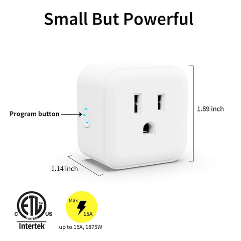 Z Wave 800 Series Smart Plug With Built In Repeater And Range Extender No Fuss Setup Mini Plug In Socket For Smart Home