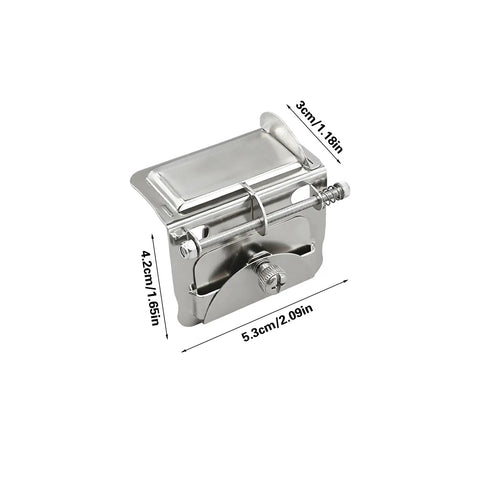 Adjustable Seam Guide For Serger And Overlock Machines Multi Position Edge Guide For Zippers Lace Elastic And Tapes Universal Serger Attachment Tool showing dimensions