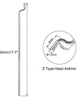 1.2mm By 450mm Steel Z Pull Push Rods Pack Of 10 For RC Planes Boats Cars And Helicopters DIY Models With Z Type Heads