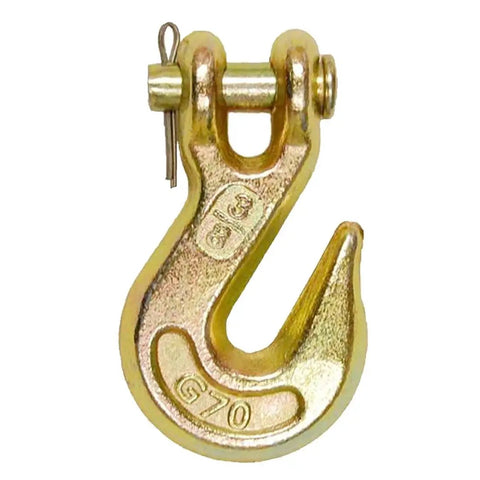 Hella Tough Grade 70 Cargo Chain Binders With Clevis Grab Hooks 3 8 Inch By 10 Feet 2 Pack 6600 Pound Working Load Limit For Truck Trailer And Flatbed Tie Downs