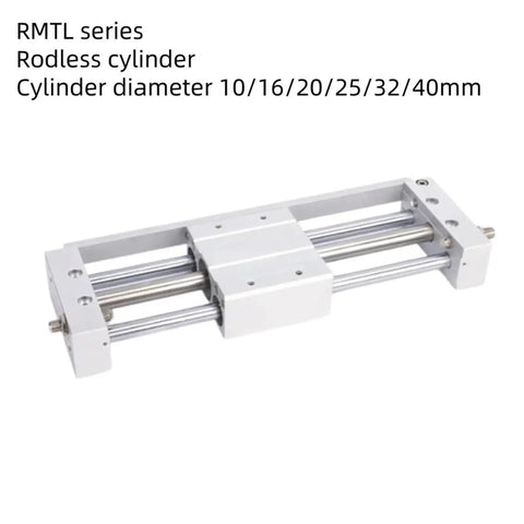 Premium Rodless Cylinder Guide Rod RMTL Series Pneumatic Component For Smooth Automation Cylinders In 10mm Size with linear motion rails.