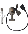 Compact 5W Wind Turbine Portable With LED Light For On The Go Power Lightweight Renewable Energy Generator shown with USB cable