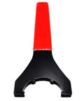 Red Spanner Collet Chuck Wrench ER-32UM for CNC Milling, front view showing black and red handle design, fits tool holders.