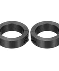 Two Piece Double Split Shaft Collar Set 35mm Bore 50mm Outer Diameter 15mm Thick Heavy Duty Carbon Steel Clamp Collar With Set Screws Black Oxide Finish