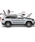 Heavy Duty Rear Liftgate Tailgate Hatch Trunk Gas Strut Shock Lift Support Replacement Pair diagram on SUV showing lift support areas.
