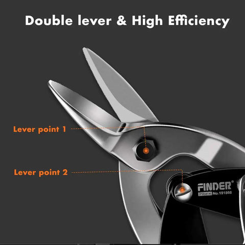 Heavy Duty Aviation Snips Smash Through Thick Metal And Piping Like Nuts In July With Rock Solid CRV Steel Blades And No Sweat All Day Comfort Grip