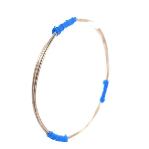 Coiled Yellow Brass Solder Wire 5 Feet Long 20 Gauge Color Match For Brass Jewelry And Electronics Lead Free Cadmium Free Contains About 38 Percent Silver Made In USA For Soldering And Welding Pro Grade with blue clips