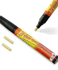 Clear Coat Scratch Repair Filler And Sealer Painting Pen For Cars Easy Light Scratch Fix All Vehicle Finishes Car Coat Applicator Tool Not For Deep Scratches, shown with replacement tips.