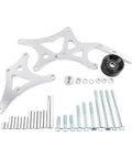 Transmission Mount Kit For LS Trucks And SUVs Driver Side Bracket For Alternator And Power Steering Pump Engine Mounts And Motor Mount Fits 1999 To 2014 LS Series Engines Beefed Up Aluminum Rear Mount, aluminum bracket kit with bolts and pulley